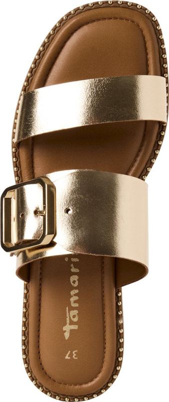 Tamaris - Slipper - Zwart - Leer - Elegante Stijl