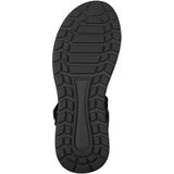 Merk - Model - Sandalen - Zwart - Textiel - Klittenbandsluiting