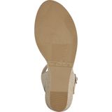 Tamaris - Espadrilles - Goud - Textiel - Imitatieleer - Sleehak