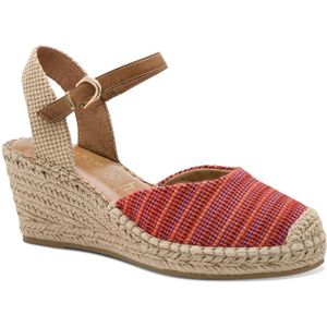 Tamaris - 1-29610-42 - Espadrilles - Beige - Leer/Textiel