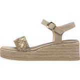 Domina - Sandaaltje - Beige - Textiel en Kunstleer