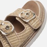 Gezondheidsslippers - Muilezel - Groen - Textiel