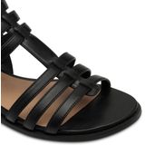 Tamaris - Dames Sandalen - Zwart - Synthetisch - Verfijnde Bandjes