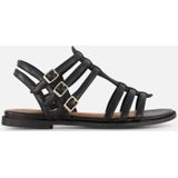 Tamaris - Dames Sandalen - Zwart - Synthetisch - Verfijnde Bandjes