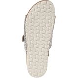 Slipper - Zilver - Leer - Glinsterende Applicaties