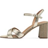 Sandalen - Zwart - Kunstleer/Textiel - Blokhak 7,1 cm