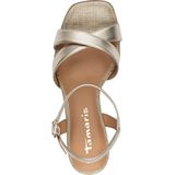 Sandalen - Zwart - Kunstleer/Textiel - Blokhak 7,1 cm