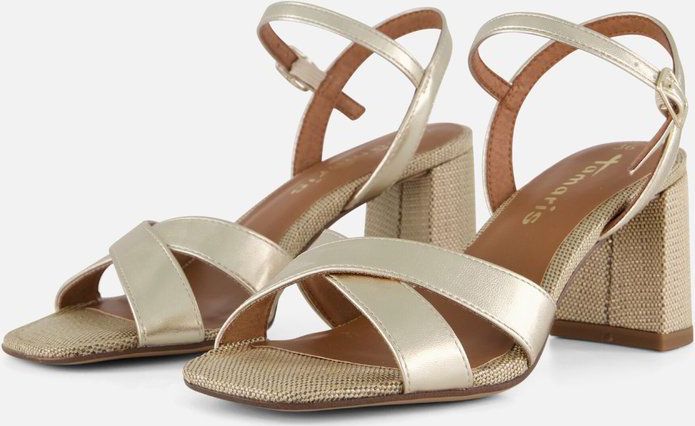 Sandalen - Zwart - Kunstleer/Textiel - Blokhak 7,1 cm