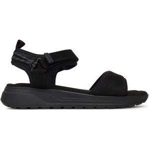 Tamaris - Sandaaltje 1-28716-44 - Lichtroze/Zwart - Textiel - Klittenbandsluiting