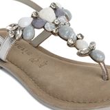 Tamaris - 1-28163-42 - Sandalen - Wit - Leer/Textiel