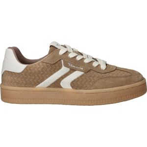 Tamaris - 1-23723-44 - Lage Damesschoen - Bruin - Leer/Textiel
