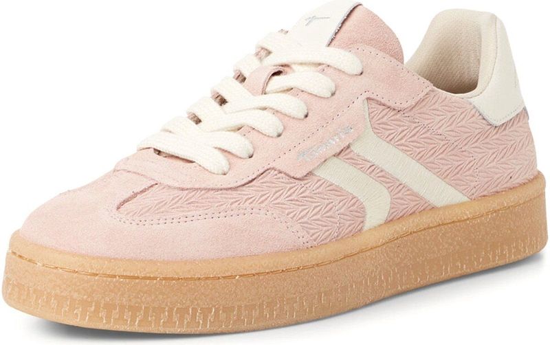 Tamaris - 1-23723-44 - Lage Damesschoen - Roze - Leer en Textiel