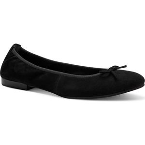 Tamaris - 1-22166-44 - Ballerina - Zwart - Suède