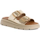 Slipper - Goud - Leer - Sleehak 3,5 cm