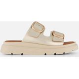 Slipper - Goud - Leer - Sleehak 3,5 cm