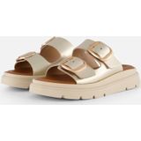 Slipper - Goud - Leer - Sleehak 3,5 cm