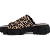 Tamaris - 1-27252-42 - Muiltjes - Zwart - Leer - Blokhak 4,0 cm