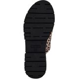 Tamaris - Dames Slipper - Zwart - Leer - Blokhak 4,0 cm