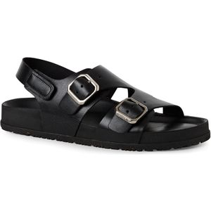 Tamaris - 1-28403-44 - Slipper - Zwart - Leer