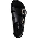 Tamaris - 1-28403-44 - Slipper - Zwart - Leer