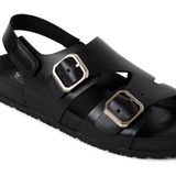 Tamaris - 1-28403-44 - Slipper - Zwart - Leer