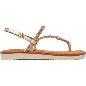 Teenslipper - Effen - Leer - Flexibele Zool - Platte Hak