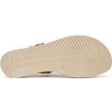 Teenslipper - Effen - Leer - Flexibele Zool - Platte Hak