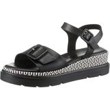 Tamaris - 1-28723-44 - Sandaal - Zwart - Leer