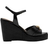 Sandalen - Zwart - Leer - Verstelbare Band