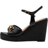 Sandalen - Zwart - Leer - Verstelbare Band