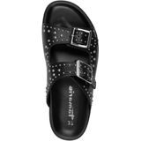 Tamaris - 1-27421-44 - Slipper - Zwart-Beige - Materiaalmix