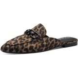 Tamaris - 1-27303-44 - Muiltjes - Luipaardprint - Textiel/Kunstleer