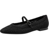 Tamaris Da.-Ballerina für Damen, schwarz, Gr. 42 EU