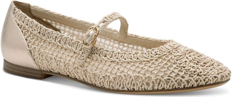 Tamaris - 1-22149-44 - Ballerina - Zwart - Hoogwaardig Materiaal