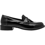 Tamaris - Loafers - Zwart - Elegante Instappers met Glanzende Finish