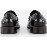 Tamaris - Loafers - Zwart - Elegante Instappers met Glanzende Finish