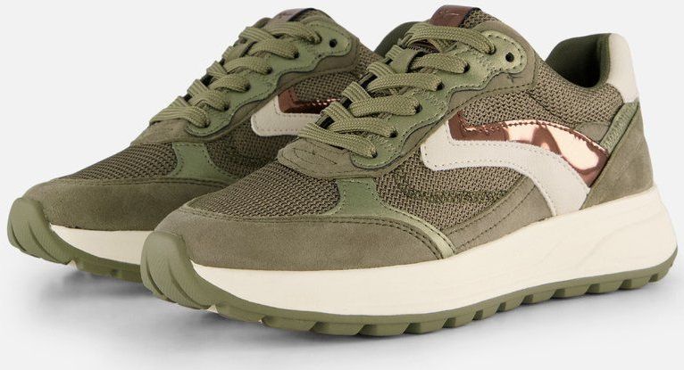 Tamaris - Sneaker Low - Groen - Comfortabele Sneakers