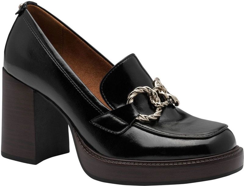 Tamaris - Trotteur - Zwart - 7 cm Blokhak - Antislide-technologie