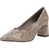 Tamaris - Pumps - Beige - Glitterlook - Slangenprint
