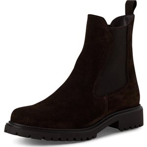 Chelsea boots met suède-effect en ingekeepte zool