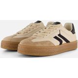 Tamaris - Vetersneakers - Zwart - Suède/Textiel - Zonder Hak