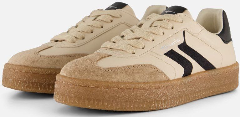 Tamaris - Vetersneakers - Zwart - Suède/Textiel - Zonder Hak
