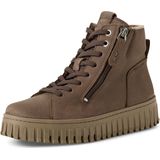 Tamaris - Flotter Schnürboot - Beige - Laarzen - Nubuckleer - Uitneembare Binnenzool