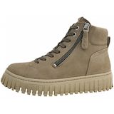Tamaris - Flotter Schnürboot - Beige - Laarzen - Nubuckleer - Uitneembare Binnenzool