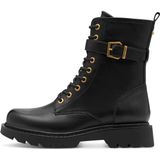 Tamaris - Enkellaarsje - Zwart - Lace-up Boot - Plateau 43 mm