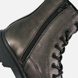 Tamaris - Veterboots - Zilver - Textiel