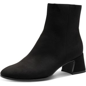 Tamaris - Enkellaarsje - Zwart - 5,5 cm Blokhak - Slangenprint