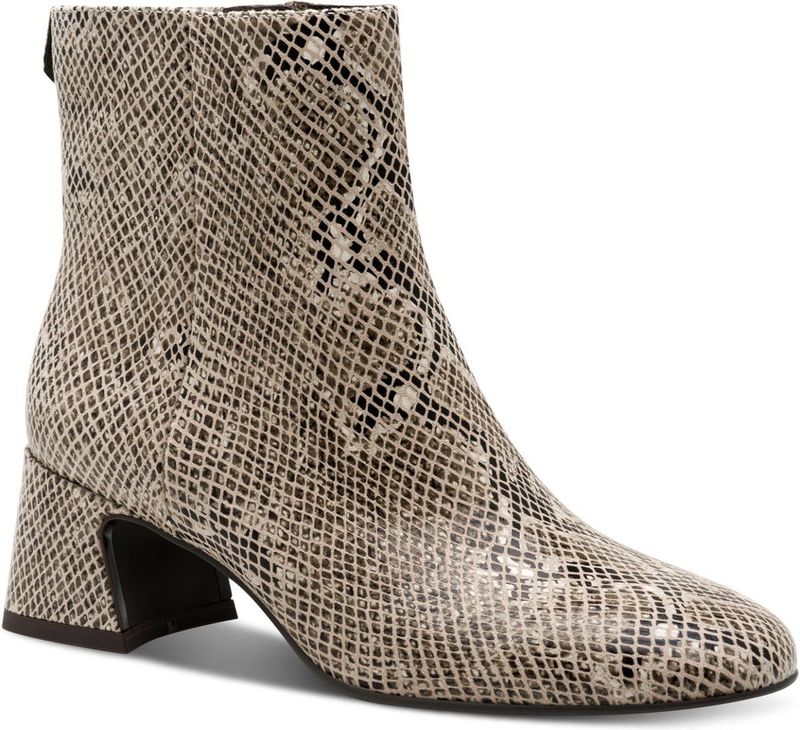 TAMARIS - Core - Dames Laarzen - Beige - Blokhak - 13,5 cm Schachthoogte