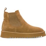 Tamaris - 1-26419-45 - Chelsea Boot - Camel - Leren Enkellaars met Plateauzool