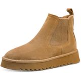 Tamaris - 1-26419-45 - Chelsea Boot - Camel - Leren Enkellaars met Plateauzool